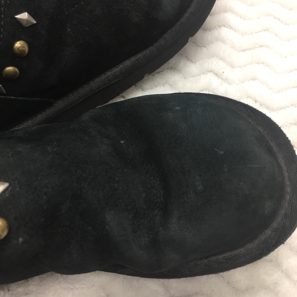 Ugg Black Suede Boots with Jewels Size 6 - Picture 6 of 8